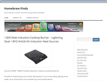 Tablet Screenshot of homebrewfinds.com